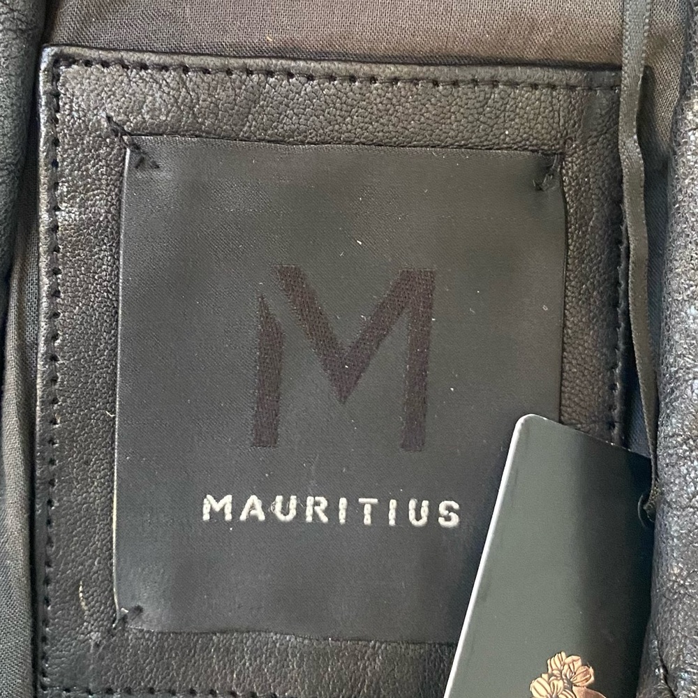 EUC Mauritius Black leather moto jacket in soft, supple leather 🧥 - Picture 11 of 15